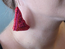 Load image into Gallery viewer, blushers / embroidered earrings