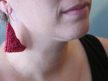 Load image into Gallery viewer, blushers / embroidered earrings