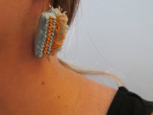 Load image into Gallery viewer, brighton / embroidered earrings
