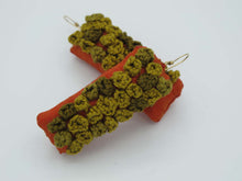 Load image into Gallery viewer, forest bloom / embroidered earrings