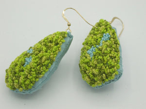 garden variety / embroidered earrings