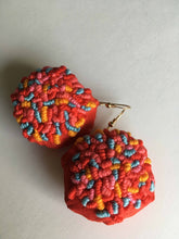 Load image into Gallery viewer, sprinkles / embroidered earrings