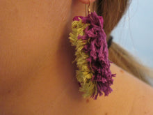 Load image into Gallery viewer, long division / embroidered earrings