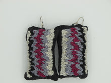 Load image into Gallery viewer, rivers / embroidered earrings