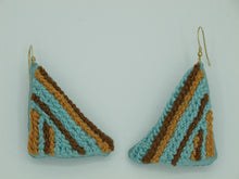Load image into Gallery viewer, sky tans / embroidered earrings