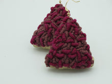 Load image into Gallery viewer, sweet wine / embroidered earrings