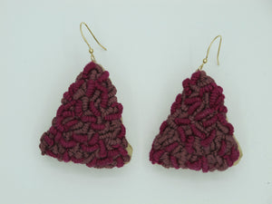 sweet wine / embroidered earrings