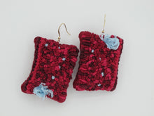 Load image into Gallery viewer, wine cellar / embroidered earrings