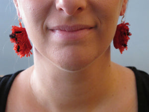 accents / embroidered earrings