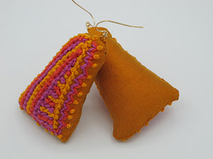 candy mountains / embroidered earrings