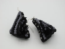 Load image into Gallery viewer, cloud cover / embroidered earrings