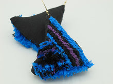 Load image into Gallery viewer, crooked triangles / embroidered earrings