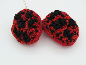 floaters / embroidered earrings