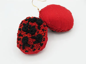 floaters / embroidered earrings