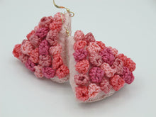Load image into Gallery viewer, flower tumble / embroidered earrings