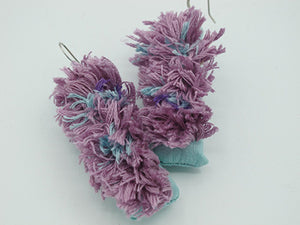 heather up / embroidered earrings